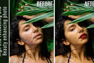 do professional lifestyle and fashion beauty portrait retouching