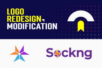 do logo modification, image to vector, editing, update, or redesign