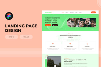 intuitive web layouts, home and landing pages with figma