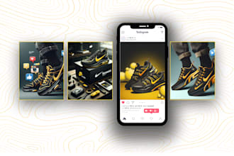 design social media posts or product modeling ads