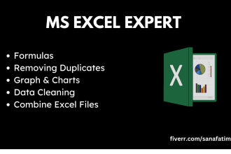 help you with excel formulas, charts and pivot tables
