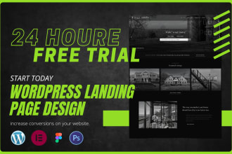 create responsive wordpress landing page or squeeze page by elementor pro