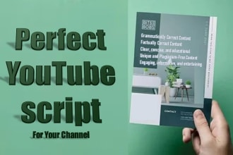 write the perfect script for your youtube channel