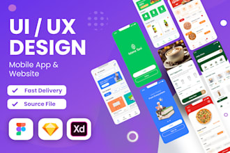 create UI UX figma design, website and mobile app UI UX figma design
