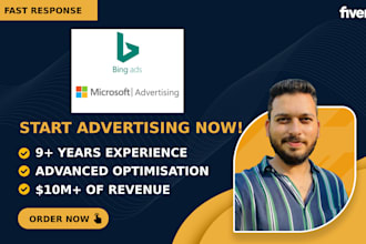 set up and optimize microsoft bing PPC campaign for best ROI