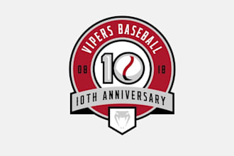 design perfect awesome vipers baseball club logo