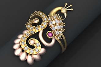 jewelry cad designer for rings, pendants, and custom pieces