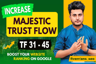 make high quality trust flow tf 45 dofollow seo backlinks