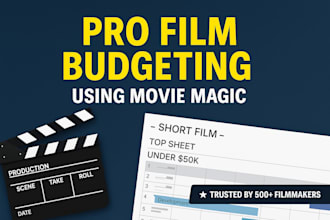 make a film budget with movie magic for indie filmmakers