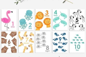 design printable creative and attractive flashcards