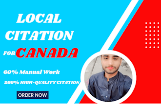 do 250 canada local citations local listings for seo