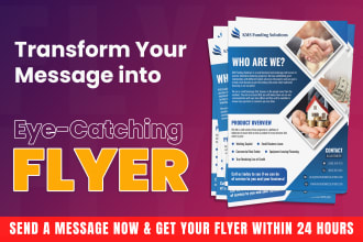 design a flyer within 24 hours
