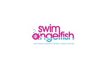 design popular classic swim angelfish logo