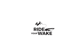 design minimalist classy ride your wake logo