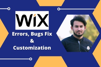 do maintenance of wix website and fix bugs and errors