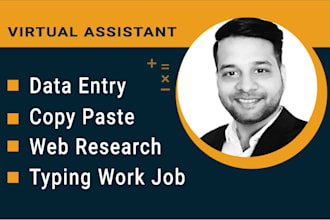 do data entry, typing work job, copy paste, web research, and data conversion