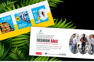 do web banner social media post and website header ads cover