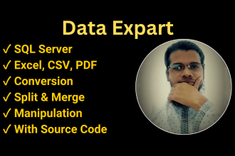 be your sql server, excel, csv, PDF expert