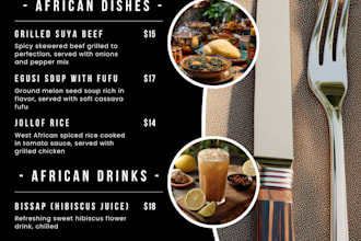 design menu for you