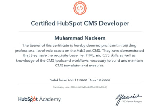 by hubspot cms expert custom modules templates email quotes