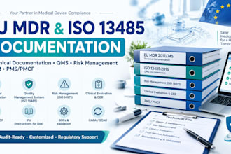 develop eu mdr and iso 13485 documentation