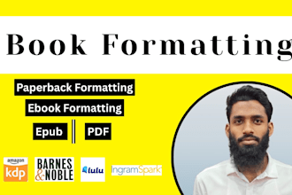 book formatting for amazon KDP, ebook publishing