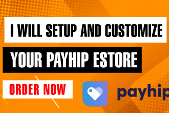 setup and customize payhip website