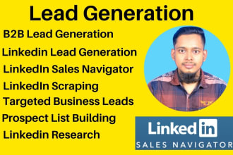 targeted b2b lead generation, prospect email list building using sales navigator