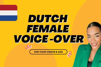 be your female dutch voice actor, nederlandse voice over