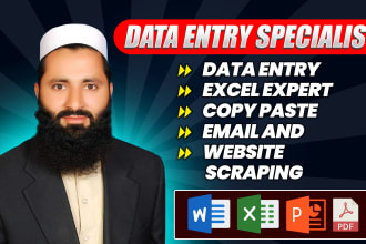 be your expert ms office data entry virtual assistant