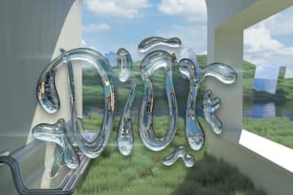 make you a chrome effect on text and font