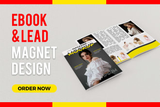 design PDF lead magnet, ebook and workbook professionally