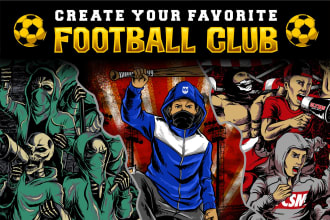 create fanart for your favorite player and football club