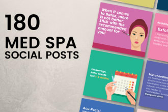 do med spa package social posts design