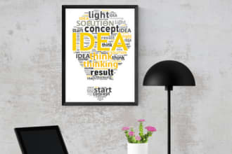 create word cloud word art, word tag and typography poster