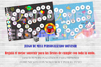 design a custom board game, ideal birthday souvenir