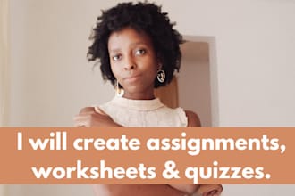 create your course assignments, quizzes or workbooks