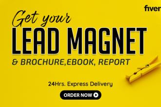 create PDF lead magnets and digital brochures