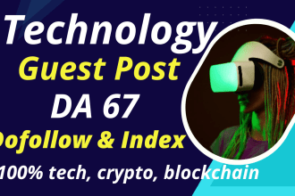 do technology guest post da 67 real tech guest post site dofollow index backlink
