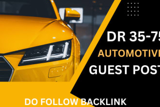 publish automotive,  bike, car, and cycle guest posts on high da dr