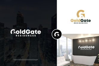 do real estate logo design with a brand guide style