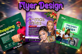 design digital product flyer, gym and fitness flyer, fb insta ads images
