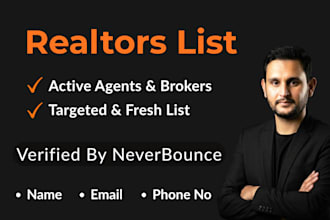 provide targeted real estate agent and realtor contacts