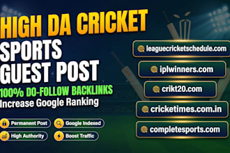 publish a guest post on cricket sports sites do follow