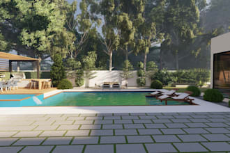 do your landscape design, pool, patio and 3d modeling