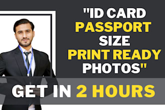 create passport size photo retouching and more