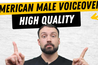 provide youtube voiceovers in american male tone