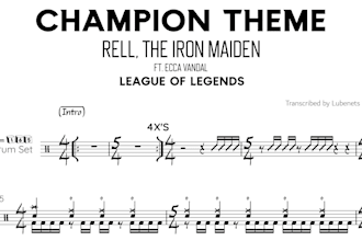 do a drum transcription of any song into sheet music
