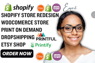 redesign shopify print on demand etsy printify printful etsy pod shopify shien