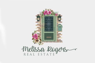 create real estate interior door logo design